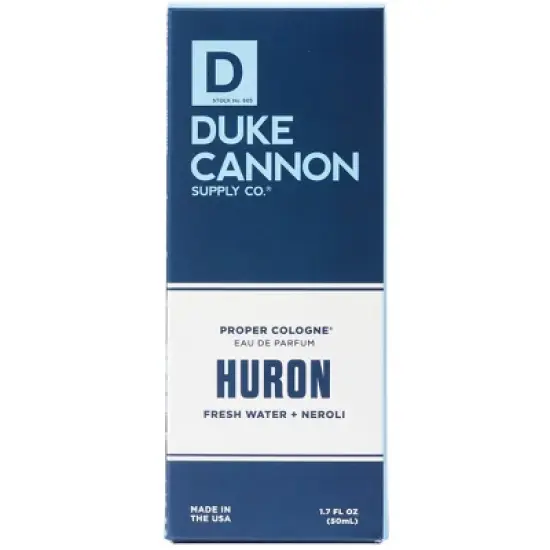 Duke Cannon Men's Huron Proper Cologne - Fresh Water & Neroli Cologne - Trial Size - 1.7 fl oz image {3}