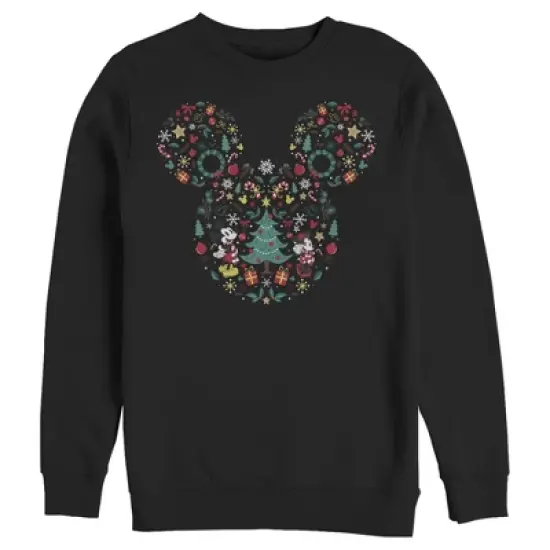 Men's Mickey & Friends Christmas Silhouette Sweatshirt image {3}