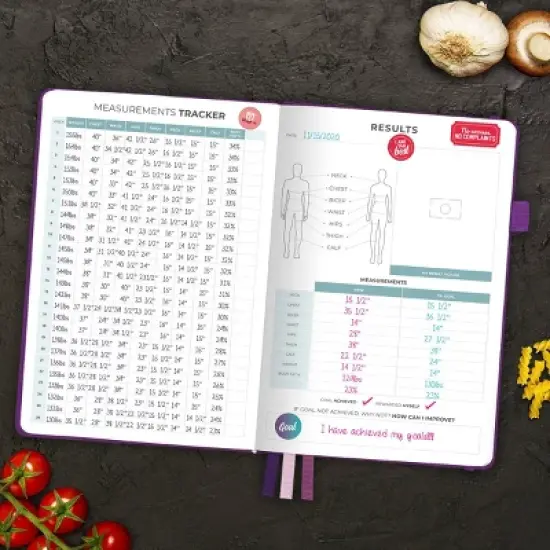 Undated Planner Food Journal 5.5"x8" Purple - Clever Fox image {4}