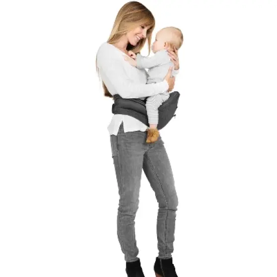 Moby 2-in-1 Baby Carrier + Hip Seat - Gray image {7}