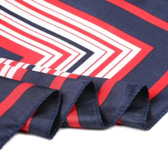 Allegra K Women's Stripe Print Square Neck Scarf Scarf image {3}