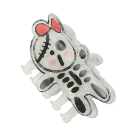 Unique Bargains Halloween Claw Clip Orange Black 1 Pc image {9}