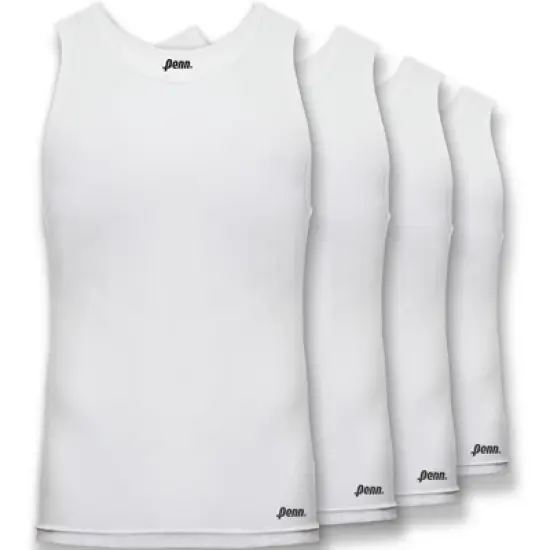 Penn Men's Modern Fit Tank Tops 4-Pack of Breathable, Tagless, Comfortable Cotton T-Shirts image {7}