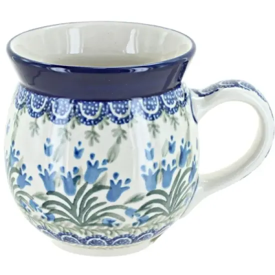 Blue Rose Polish Pottery Ceramika Artystyczna Bubble Mug image {33}