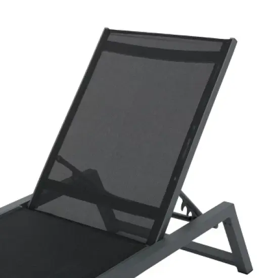 Christopher&nbsp;Knight&nbsp;Home Oscar Patio Aluminum and Mesh Chaise Lounges with Adjustable Back (Set of 4) image {7}