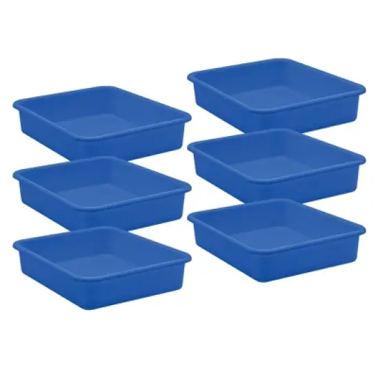 Teacher Created Resources&reg; Blue Large Plastic Letter Tray, Pack of 6 image {3}