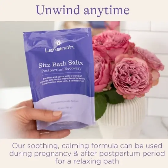 Lansinoh Soothing Sitz Bath Salts Postpartum Essentials - 10oz image {2}
