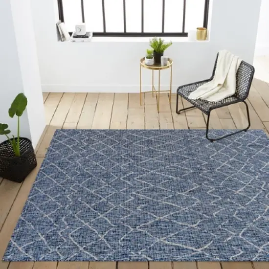 Madaba Moroccan Trellis Indoor/Outdoor Runner Rug - JONATHAN Y image {10}