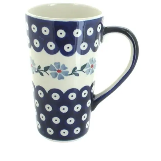 Blue Rose Polish Pottery K083 Manufaktura Large Coffee Mug image {3}