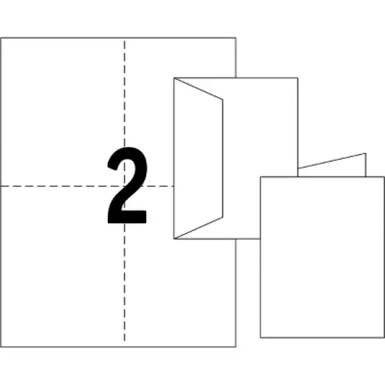 Avery Printable Note Cards, 4.25" x 5.5", Two-Sided Printing, Matte White, 2 Pack, 100 Cards Total (5813) image {4}