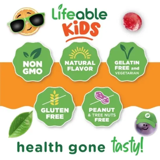 Lifeable - Cranberry - Kids - 60 Gummies image {5}