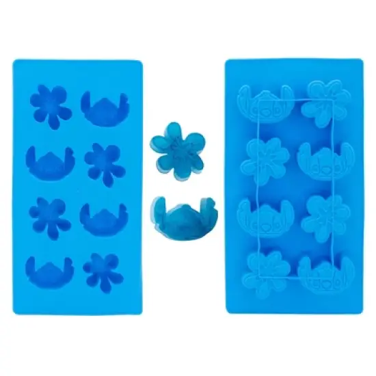 Silver Buffalo Disney Lilo & Stitch Silicone 8 Cube Ice Cube Tray image {8}