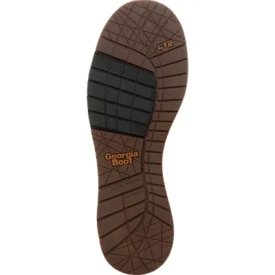 Men's Brown Georgia Boot AMP LT Wedge Chelsea Work Boot Size 10.5 image {1}