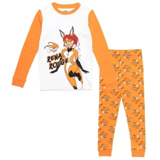 Miraculous Ladybug Vesperia Rena Rouge Girls Pullover Pajama Shirt and Pants Sleep Set Little Kid to Big Kid image {12}