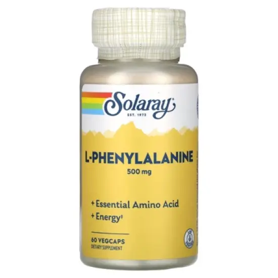 Solaray L-Phenylalanine, 500 mg, 60 VegCaps image {4}