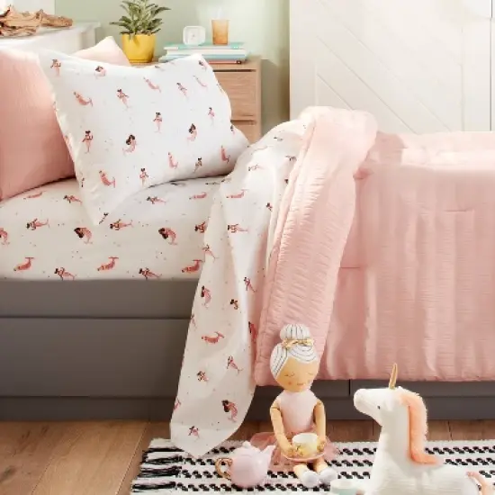 Mermaid Cotton Kids' Sheet Set - Pillowfort&trade; image {1}