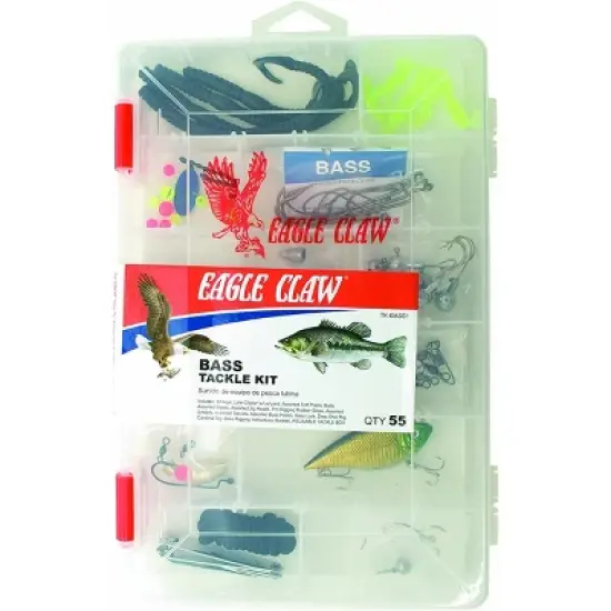 Eagle Claw Bass Fishing Tackle Kit image {1}