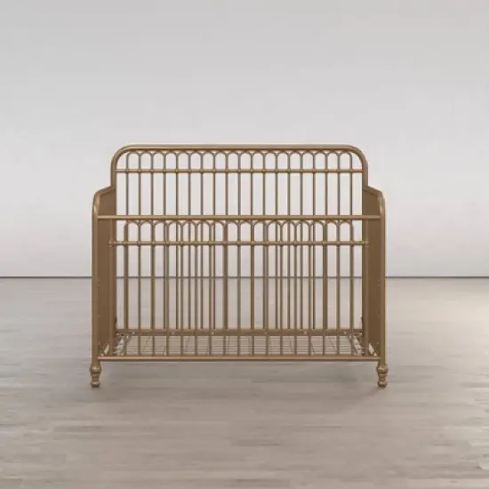Room & Joy Luna 3-in-1 Convertible Metal Crib JMPA Certified - Gold image {11}