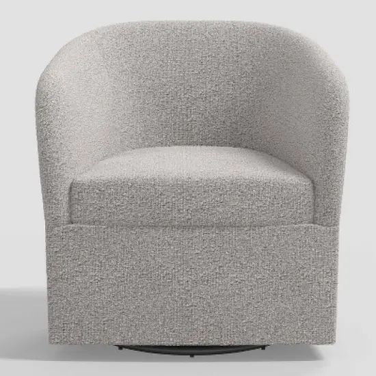 Rhea Swivel Chair in Boucle - Threshold&trade; image {1}