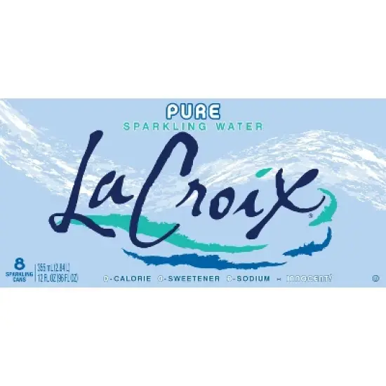 LaCroix Sparkling Water Pure - 8pk/12 fl oz Cans image {4}