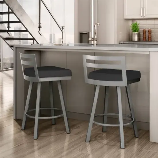 26.75" Derek Swivel Counter Height Barstool - Amisco image {1}