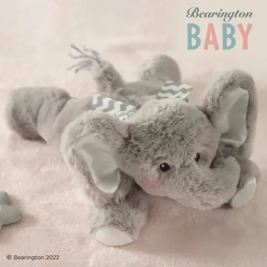 Bearington Baby Lil' Spout Rattle: 8-Inch Plush Stuffed Gray Elephant Rattle, Shaker Toy with Soft Plush Fur, Floppy Ears image {6}