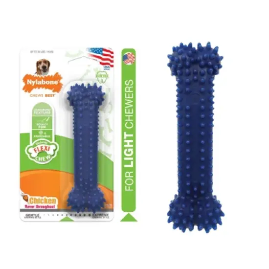 Nylabone Dental Chew Bone - Chicken Flavor(Wolf) image {2}