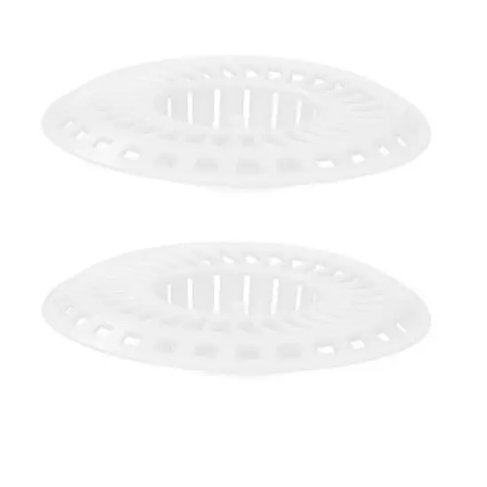 Unique Bargains Plastic White 8cm Diameter Sink Strainer White 3.1" Diameter 2 Pcs image {4}