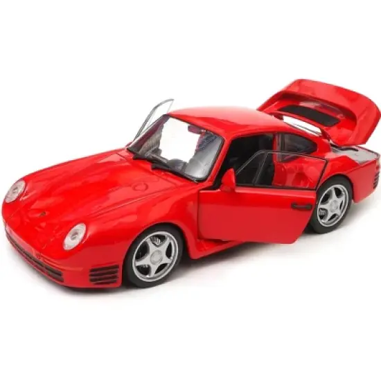 Porsche 959 Red with Silver Wheels "NEX Models" 1/24 Diecast Model Car by Welly image {1}