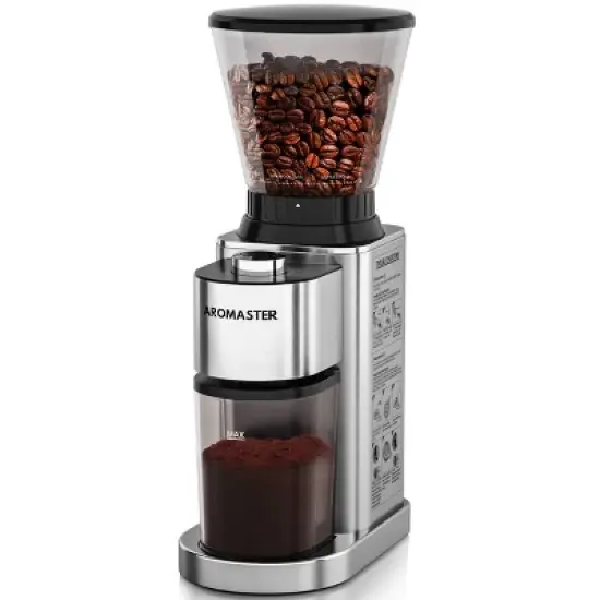 Aromaster Burr Coffee Grinder, Coffee Bean Grinder,Stainless Steel Coffee Grinder Electric,48 Grind Settings image {11}