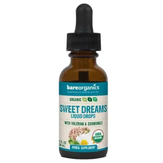 BareOrganics Sweet Dreams Vegan Organic Liquid Drops - 1 fl oz image {2}