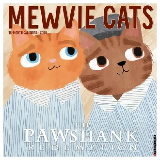 Willow Creek Press 2026 Mewvie Cats Wall Calendar image {5}