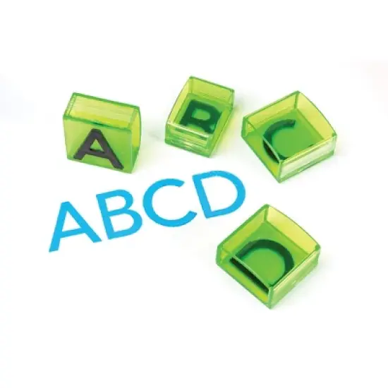 Educational Insights See & Stamp Jumbo Alphabet Uppercase Transparent Stamps image {2}
