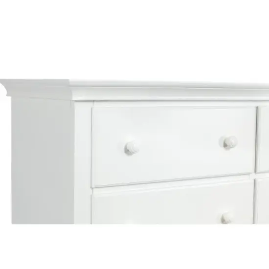 Suite Bebe Shailee Universal 6 Drawer Double Dresser - White image {3}