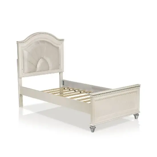 3pc Fosset Bedroom Set with 2 Nightstands Pearl White - HOMES: Inside + Out image {2}