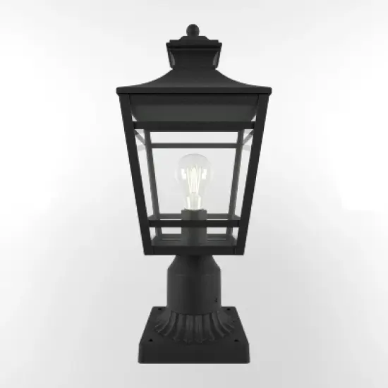 YUHAO Gardens, Yards or Entrances Anti-Rust Waterproof Outdoor Post Light Modern Black(2 PACK) image {5}