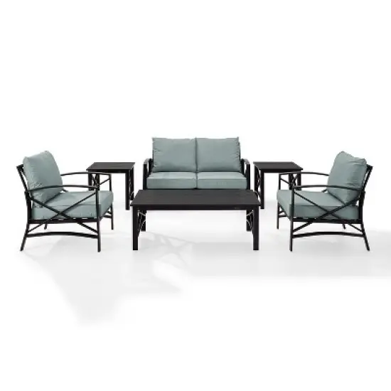 6pc Kaplan Outdoor Seating Set Mist - Crosley image {1}