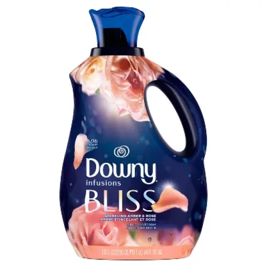 Downy Infusions Bliss Sparkling Amber & Rose Scent Liquid Fabric Softener image {13}