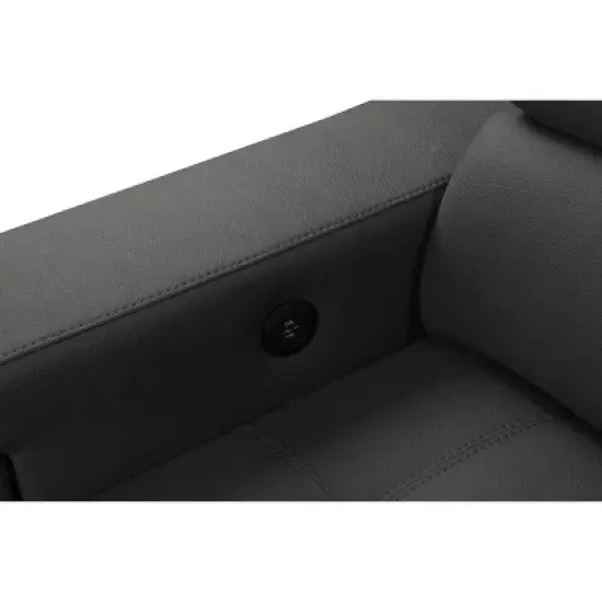 Mateo Stain Resistant Fabric Storage Sectional with Pullout Bed Gray - Abbyson Living image {10}