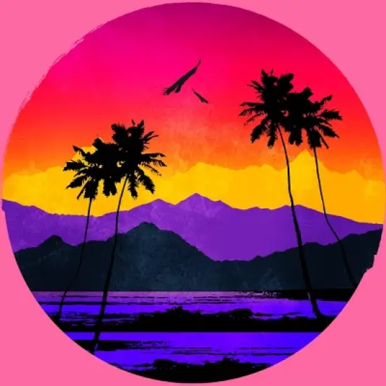 Women's Design By Humans The Color of Paradise By clingcling Racerback Tank Top image {1}