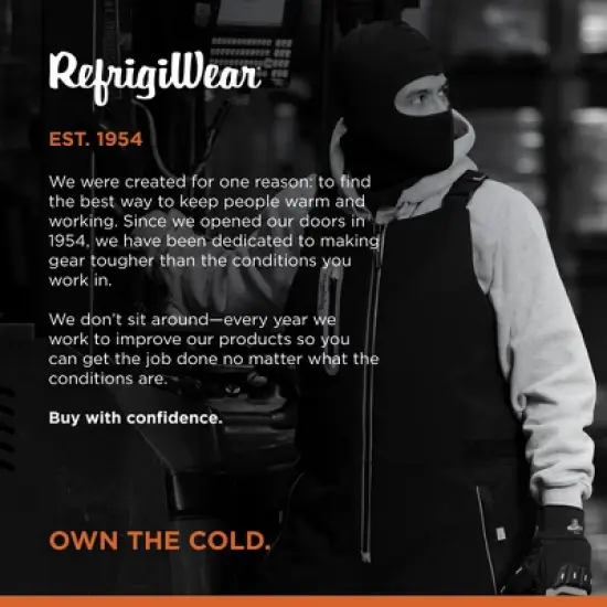 RefrigiWear Flex-Wear Lightweight Lined Long Neck Open Hole Balaclava Face Mask image {3}