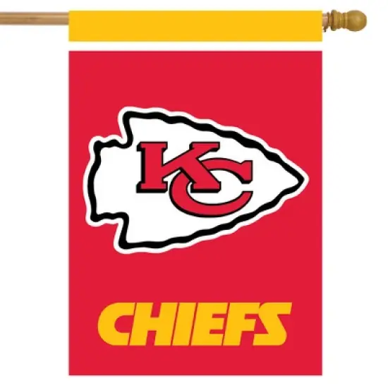 Briarwood Lane Kansas City Chiefs House Flag NFL Licensed 28" x 40" image {1}