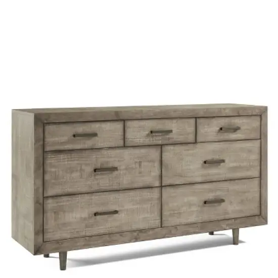Aurora Mid Century Seven Drawer Wood Dresser - Abbyson Living image {6}