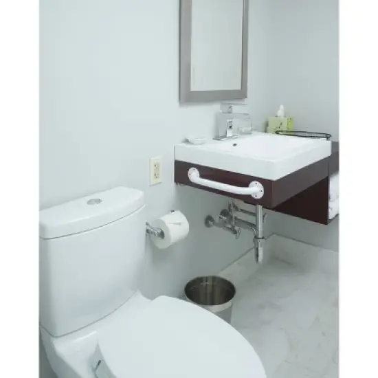 Drive Medical Powder Coated Grab Bar, White image {2}