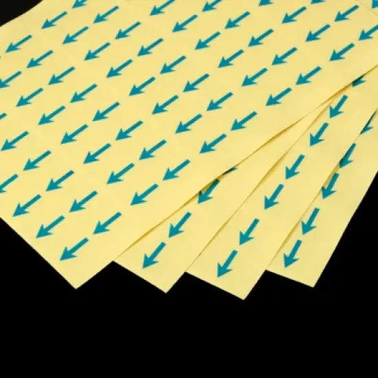 Unique Bargains Industrial Work Gas Liquid Flow Direction Self-Adhesive Arrow Labels 6 Sheets image {3}