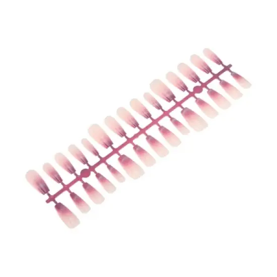 Unique Bargains Crescent Long Coffin Fake Nails 1 Pc image {5}