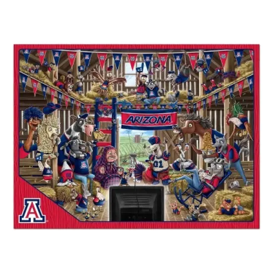 NCAA Arizona Wildcats Barnyard Fans 500pc Puzzle image {2}