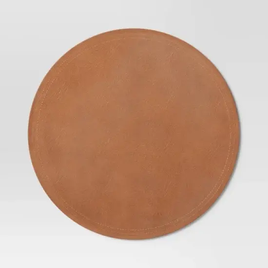 Faux Leather Decorative Charger - Threshold&trade; image {5}
