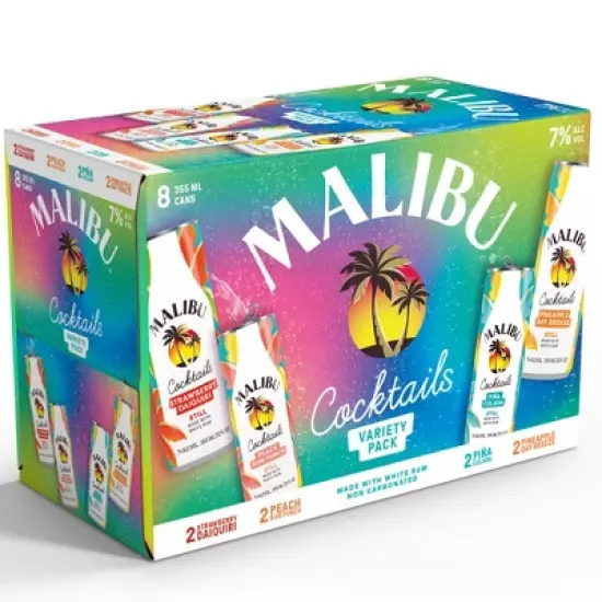 Malibu Cocktails Variety Pack - 8pk/355ml Cans image {10}