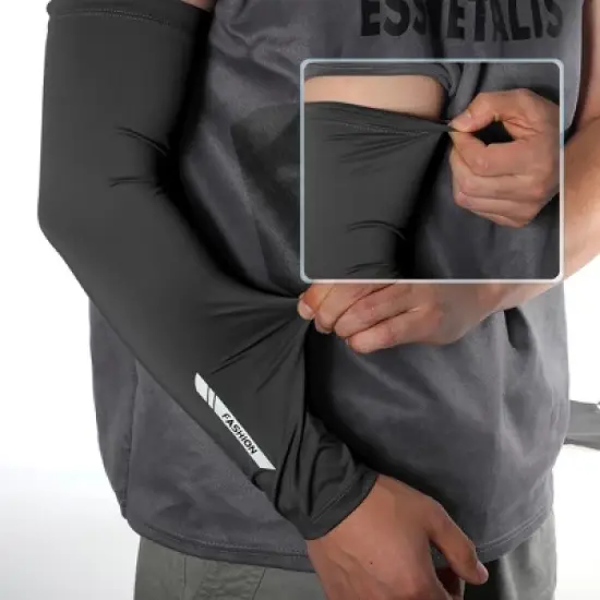 Unique Bargains Sun Protection Arm Sleeves 1 Pair image {2}